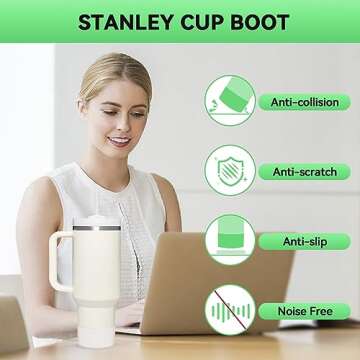 2PCS Silicone Boot for Stanley & Hydro Flask Tumblers
