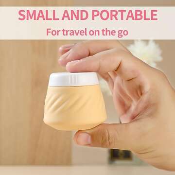 Gemice Travel Containers for Toiletries, Silicone Cream Jars TSA Approved Travel Size Containers wit...