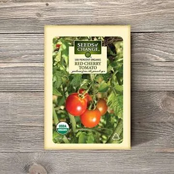 Seeds of Change Organic Red Cherry Tomato Seeds for Home Gardening