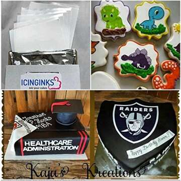 Premium Edible Frosting Sheets, Sugar Sheets, Icing sheets 24 count (8.5" X 11") A4 Edible Paper for cake printers