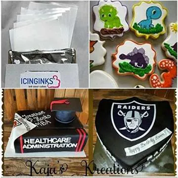 Premium Edible Frosting Sheets, Sugar Sheets, Icing sheets 24 count (8.5" X 11") A4 Edible Paper for cake printers