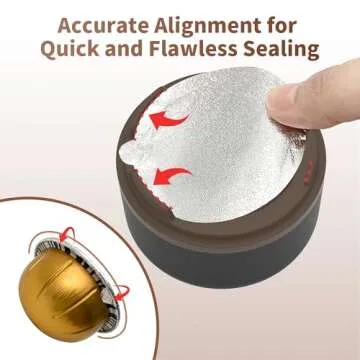 Reusable Vertuo Pods Kit for Nespresso, Reusable Vertuo Capsule for Nespresso with 100PC AL Foil Seals Lids, Refillable Coffee Pods for VertuoLine Compatible with Nespresso VertuoPlus Espresso Machine