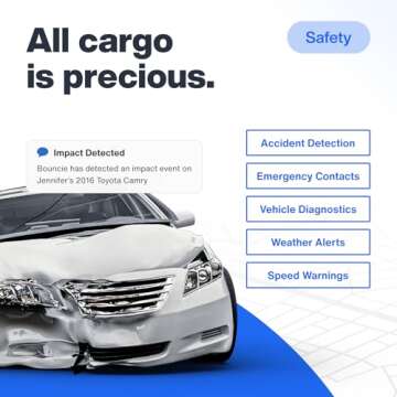 Bouncie - GPS Tracker for Vehicles, Vehicle Location, Route History, Speed Monitoring, Accident Notification, GeoFence, No Activation Fees, Cancel Anytime, Family and Fleets