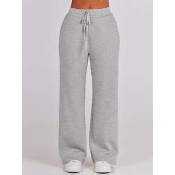 ANRABESS Women 2 Piece Outfits Sweatsuit Oversized Sweatshirt Sweatpants Tracksuit Sweat Lounge Matching Set 2025 Fall Trendy Light Grey XX-Large