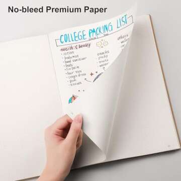 RETTACY Bullet Dotted Journal, 2-Pack, Dotted Notebook Journal with 192 Numbered Pages per Pack, Medium 7.6'' × 10'', 100 GSM Thick Paper, Leather Softcover (Black & Dark Green)