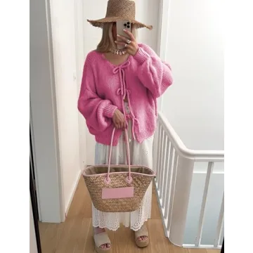 Stylish Oversized Bowtie Sweater Cardigan for Women