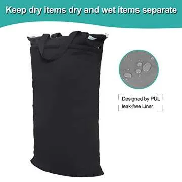 Wegreeco Large Wet Dry Cloth Diaper Bag for Parents
