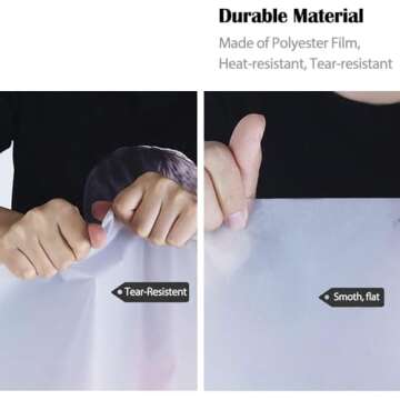 Diffusion Film Filter Sheet 6 Packs Kit 15.7x19.6inches/ 40x50cm Lighting Gel Diffuser Roll Photography Video for Led Flash Strobe Light