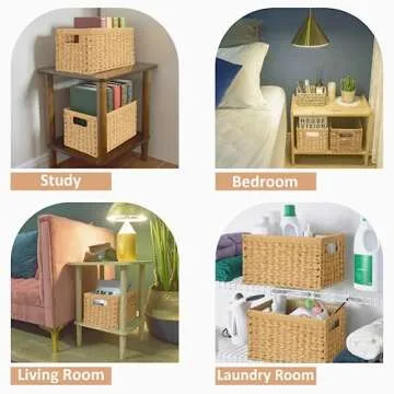 GRANNY SAYS Wicker Storage Baskets for Organizing Essentials