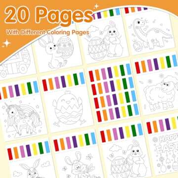 Paint with Water Coloring Books for Toddlers - Easter Basket Stuffers Gifts - Easter Watercolor Pain...