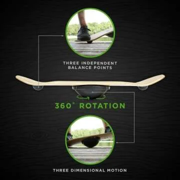 Whirly Board Spinning Balance Trainer for Improved Agility