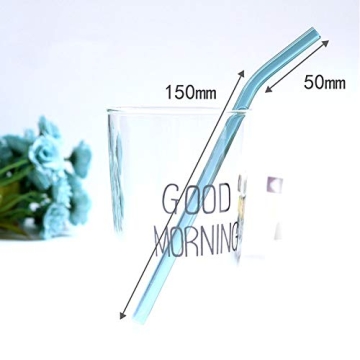 Durable Eco-Friendly Glass Drinking Straws Set of 12