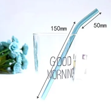 Durable Eco-Friendly Glass Drinking Straws Set of 12