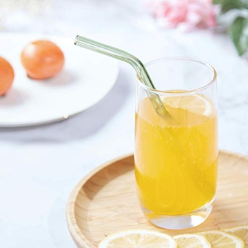Durable Eco-Friendly Glass Drinking Straws Set of 12