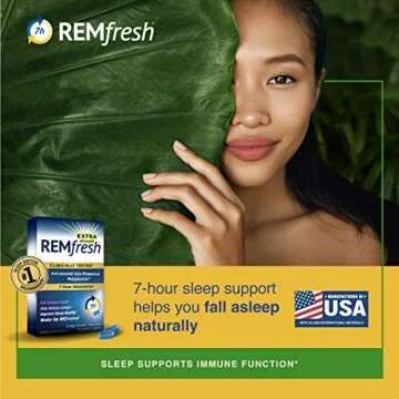 REMfresh Extra Strength 5mg Melatonin Drug-Free Sleep Aid Supplement, 36 Caplets (Pack of 4) (Packaging May Vary)