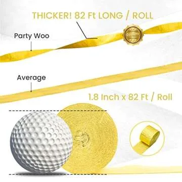 PartyWoo Crepe Paper Streamers 6 Rolls 492ft, Pack of Party Streamers in 6 Pastel Colors for Birthday Decorations, Party Decorations, Wedding Decorations (1.8 Inch x 82 Ft/Roll)