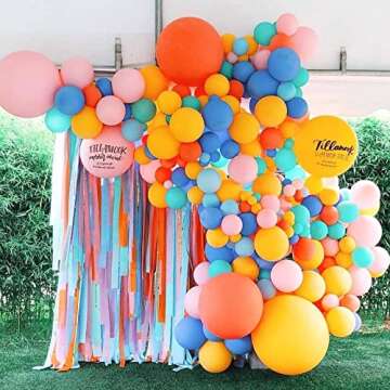 PartyWoo Crepe Paper Streamers 6 Rolls 492ft, Pack of Party Streamers in 6 Pastel Colors for Birthday Decorations, Party Decorations, Wedding Decorations (1.8 Inch x 82 Ft/Roll)