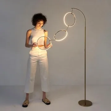 Brightech Nova Gold Modern Dimmable LED Floor Lamp