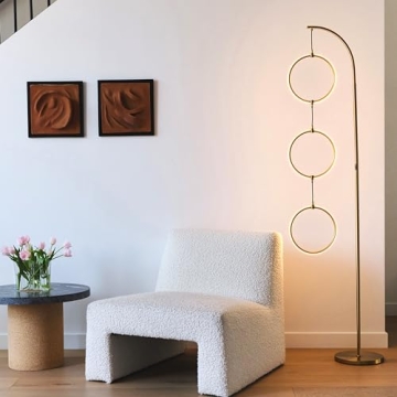 Brightech Nova Gold Modern Dimmable LED Floor Lamp