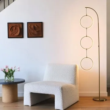 Brightech Nova Gold Modern Dimmable LED Floor Lamp