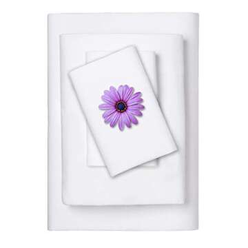 Tissaj Organic Cotton Sheets Queen Size – White – GOTS Certified – Durable Luxury Quality – Extra Deep Pockets & Secure Fit – Premium Bedding – Sateen Weave – with Carry Pouch – Set of 4