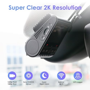 Dual Dash Cam VIOFO A129 Plus Duo - 2K+1080P