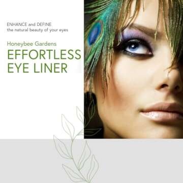 Honeybee Gardens Effortless Eyeliner Pencil - Vegan, Rich Pigmentation, Easy to Use