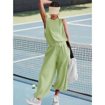 LAMISSCHE Womens Oversized Jumpsuit with Pockets