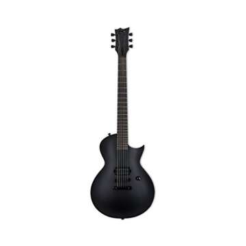 ESP LTD EC-Black Metal Electric Guitar, Black Satin