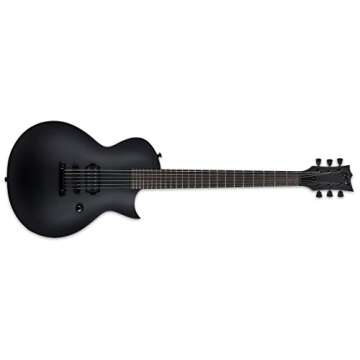 ESP LTD EC-Black Metal Electric Guitar, Black Satin