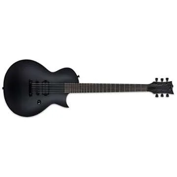 ESP LTD EC-Black Metal Electric Guitar, Black Satin