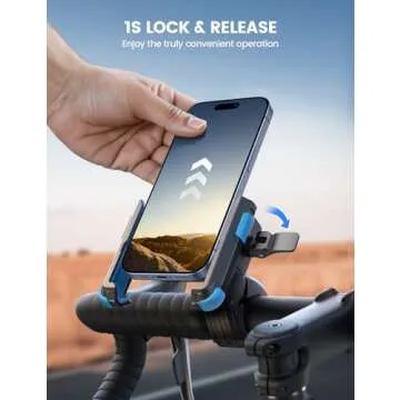 Lamicall Bike Phone Holder with 1s Quick Release