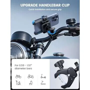 Lamicall Bike Phone Holder with 1s Quick Release