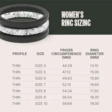 GROOVE LIFE Silicone Wedding Ring for Women - Breathable Rubber Rings for Women, Lifetime Coverage, Unique Design, Comfort Fit Womens Ring - Thin Air Rose Size 7