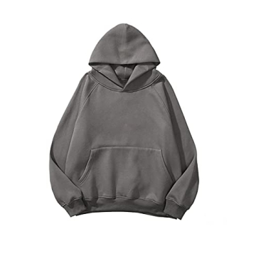 Lauweion Women's Fleece Hoodie Kangaroo Pocket Oversized