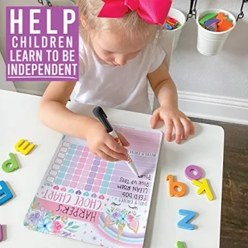 Unicorn Magnetic Chore Chart for Kids - Fun Responsibility Tool