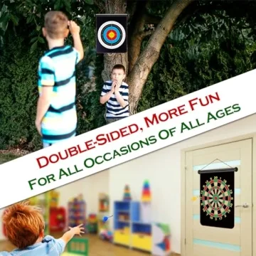 RaboSky Magnetic Dart Board for Fun Indoor Games