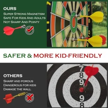 RaboSky Magnetic Dart Board for Fun Indoor Games