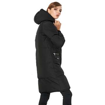 Orolay Women's Casual Hooded Down Jacket - Waterproof