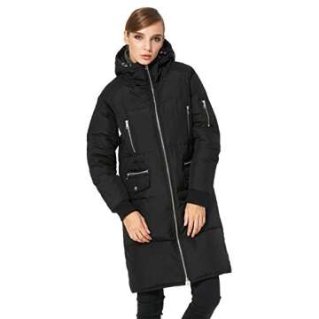 Orolay Women's Casual Hooded Down Jacket - Waterproof