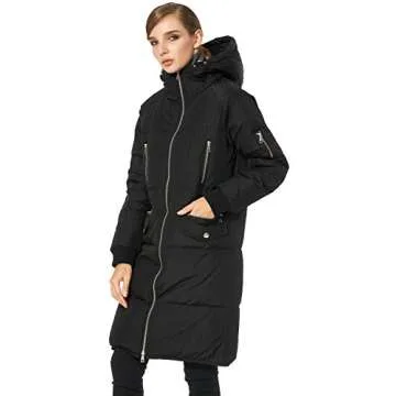 Orolay Women's Casual Hooded Down Jacket - Waterproof