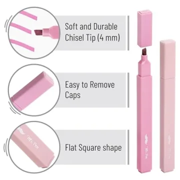 Mr. Pen Aesthetic Highlighters - 16 Pastel No Bleed Set