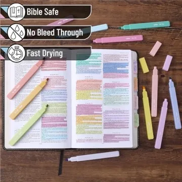 Mr. Pen Aesthetic Highlighters - 16 Pastel No Bleed Set