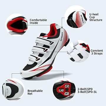 Unisex Road Bike Cycling Shoes Look Delta SPD Cleats Compatible