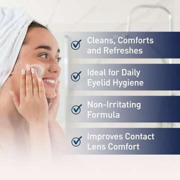 OCuSOFT Original Foaming Eyelid Cleanser - Mild Instant Foam to Remove Oil, Dust, Pollen & Makeup - 1.68 fl oz