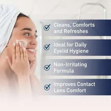 OCuSOFT Original Foaming Eyelid Cleanser - Mild Instant Foam to Remove Oil, Dust, Pollen & Makeup - 1.68 fl oz