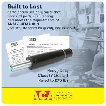 Serta Ashland Home Office Desk Chair with Button Tufted Back, Memory Foam Cushion and Padded Arms, Mid Century Modern Vanity Armchair with Wheels for Bedroom, Chrome Metal Base, Cream