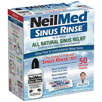 NeilMed Sinus Rinse - A Complete Sinus Nasal Rinse Kit, Pack of 2