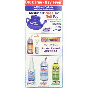 NeilMed Sinus Rinse - A Complete Sinus Nasal Rinse Kit, Pack of 2