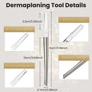 COSYLIFE Dermaplaning Tool for Flawless Skin Exfoliation